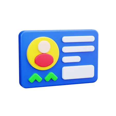 名刺  3D Icon