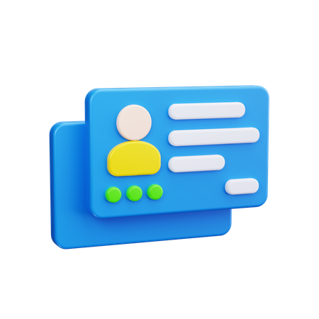 名刺  3D Icon