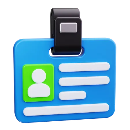 명함  3D Icon