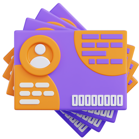 Business Card  3D Icon