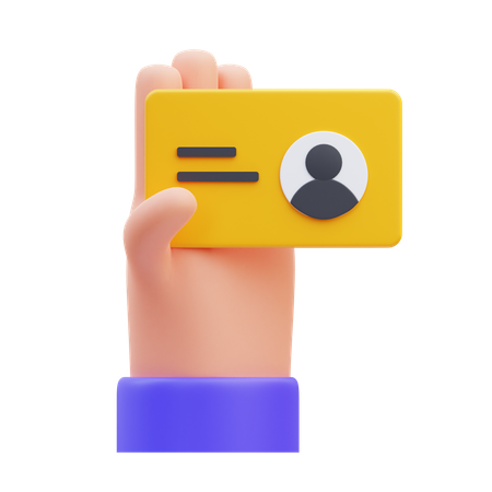 Business Card  3D Icon