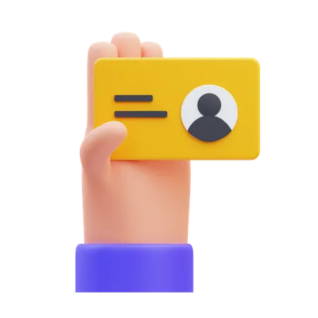 Business Card  3D Icon