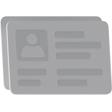 Business Card  3D Icon