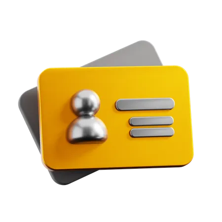 Business Card  3D Icon