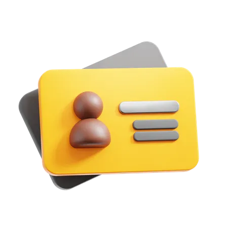 Business Card  3D Icon