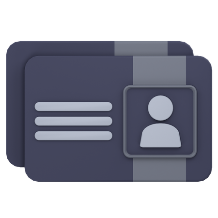 Business Card  3D Icon