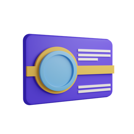 Business Card 3D Icon