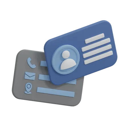 Business Id Card 3D Icon