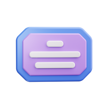 Business certificate  3D Icon