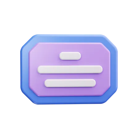 Business certificate  3D Icon