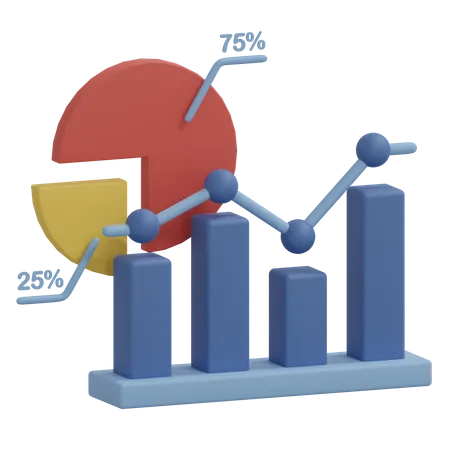 Business Chart Illustration 3D Icon