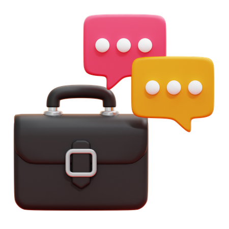BUSINESS CHAT  3D Icon