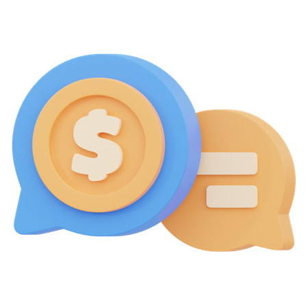 비즈니스 채팅  3D Icon