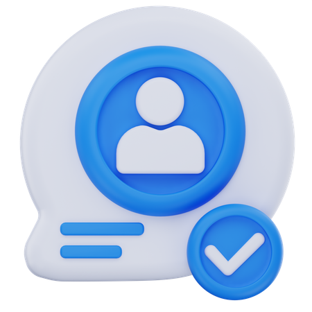 비즈니스 채팅  3D Icon