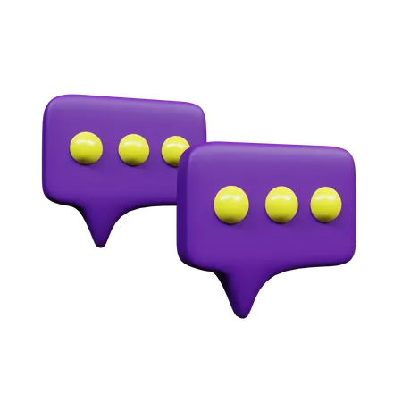 Business Chat  3D Icon