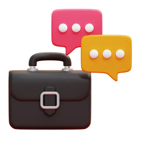 BUSINESS CHAT  3D Icon