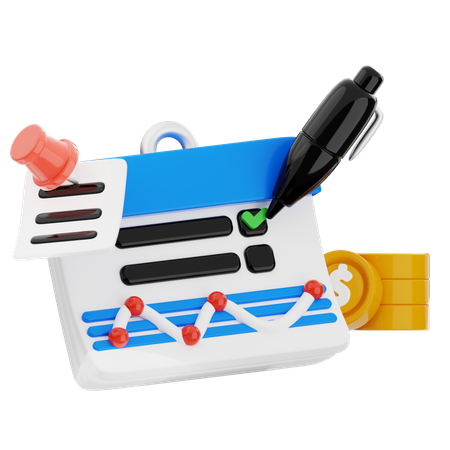 Business checklist  3D Icon