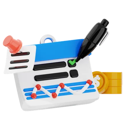 Business checklist  3D Icon