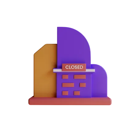 Business Closed  3D Icon