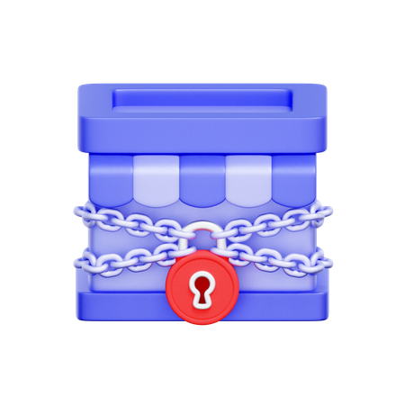 사업 폐쇄  3D Icon
