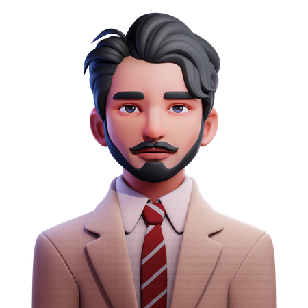 ビジネスコーチ  3D Icon