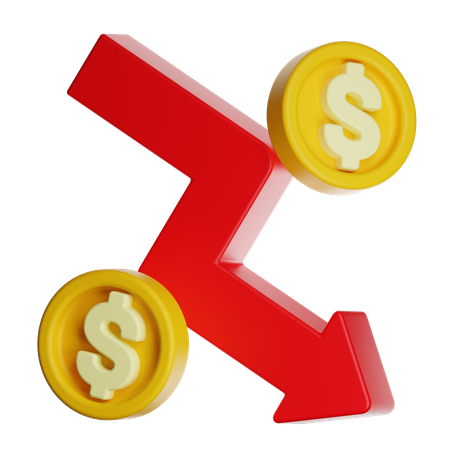 Business Collapse  3D Icon