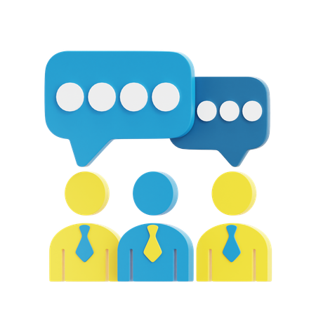 Business Communication  3D Icon