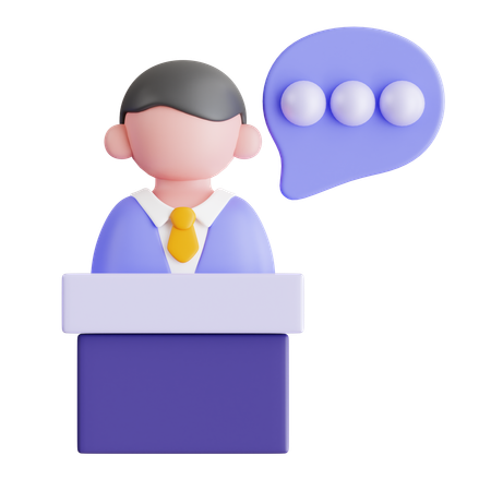 Business conference  3D Icon