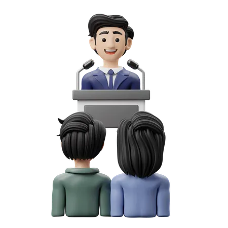 Business Conference  3D Icon