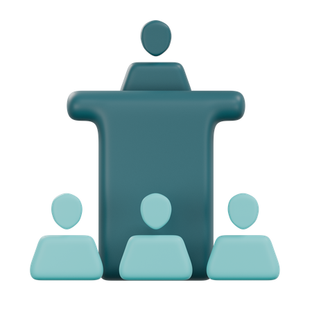 Business Conference  3D Icon
