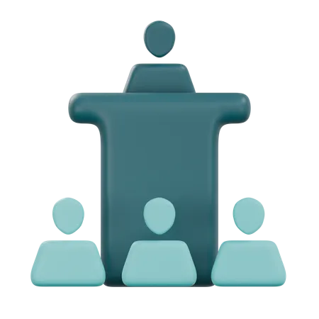 Business Conference  3D Icon