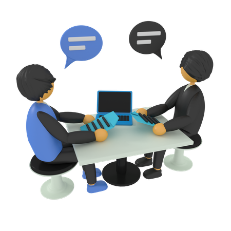 Business Conferencing  3D Illustration