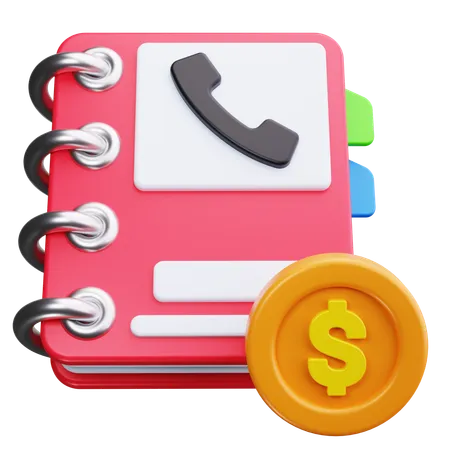 Business Contact Book  3D Icon