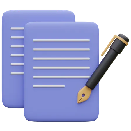 Business contract  3D Icon