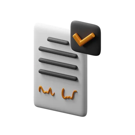 Business Contract Download This Item Now 3D Icon