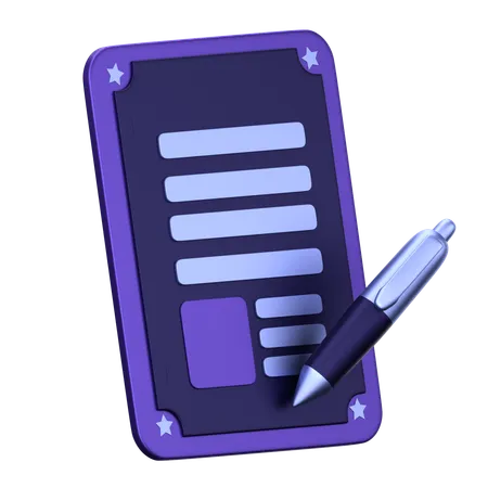 Business Contract  3D Icon