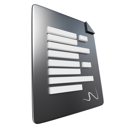 Business Contract  3D Icon