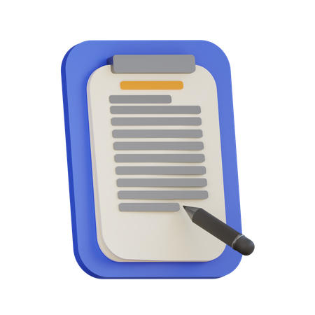 Business contract  3D Icon