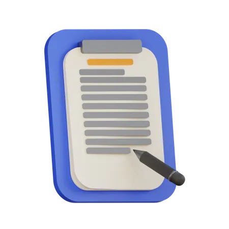 Business contract  3D Icon