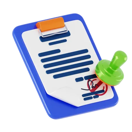 Business Contract  3D Icon