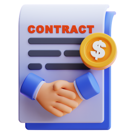 Business Contract  3D Icon