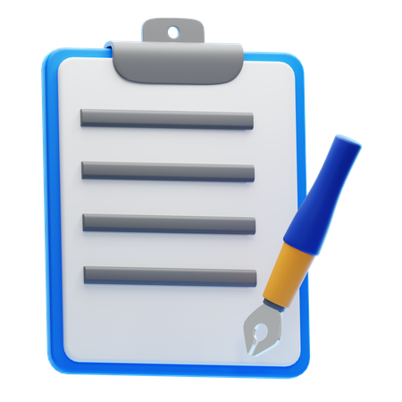 Business Contract  3D Icon
