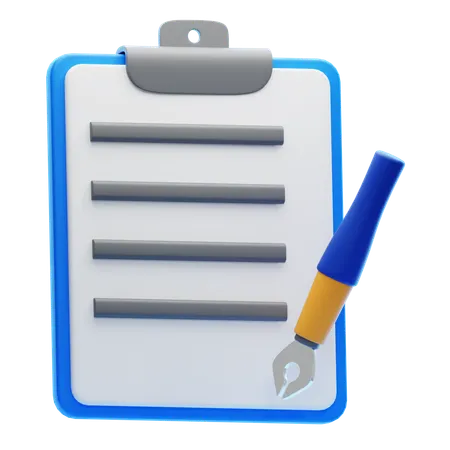 Business Contract  3D Icon