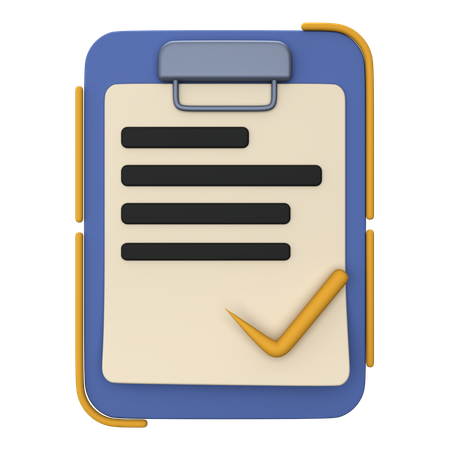 Business Contract  3D Icon