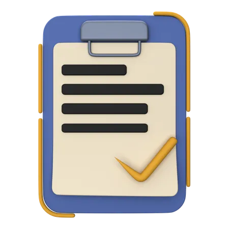 Business Contract  3D Icon