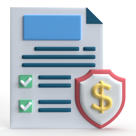 Business Contract  3D Icon