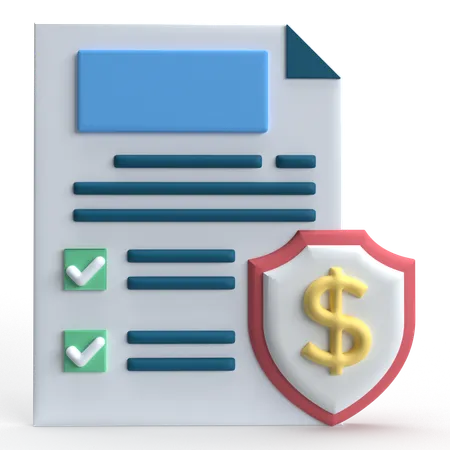 Business Contract  3D Icon