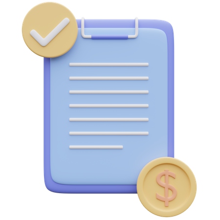 Business Contract  3D Icon