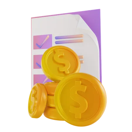 3 D Illustration Colorful Money Agreement 3D Illustration