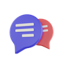 3d business conversation emoji